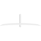 Ekena Millwork Bellingham Architectural Grade PVC Gable Bracket, 108"W x 31 1/2"H x 4"D x 4"F, 7/12 Pitch GBP108X32X0404BEL00 - alternate 2